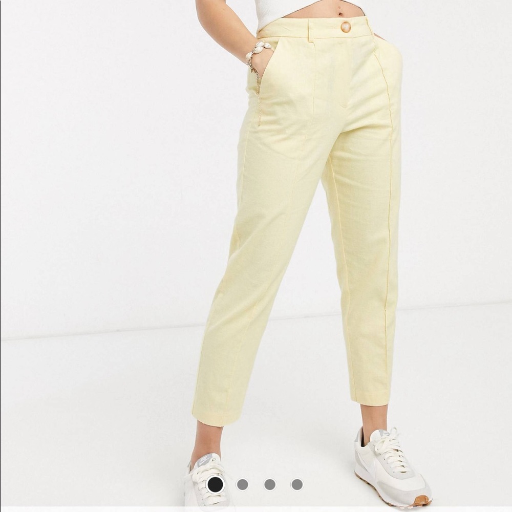 ASOS design ultimate linen cigarette pants